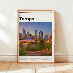 Tampa Poster, Tampa Print, Tampa Photo, Tampa Wall Art, Florida Poster, Florida Print, Digital Print, Travel Gift