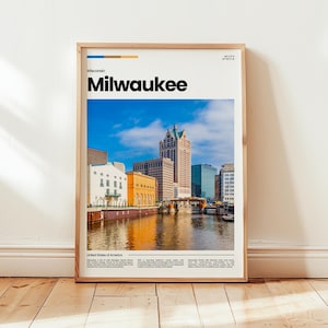Milwaukee Poster, Milwaukee Print, Milwaukee Photo, Milwaukee Wall Art, Wisconsin Poster, Wisconsin Print, Digital Print, Travel Gift