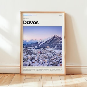 Davos Poster, Davos Print, Davos Photo, Davos Wall Art, Switzerland Poster, Switzerland Print, Digital Print, Travel Gift