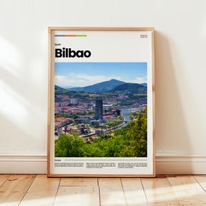Bilbao Poster, Bilbao Print, Bilbao Photo, Spain Poster, Spain Print, Digital Print, Travel Gift