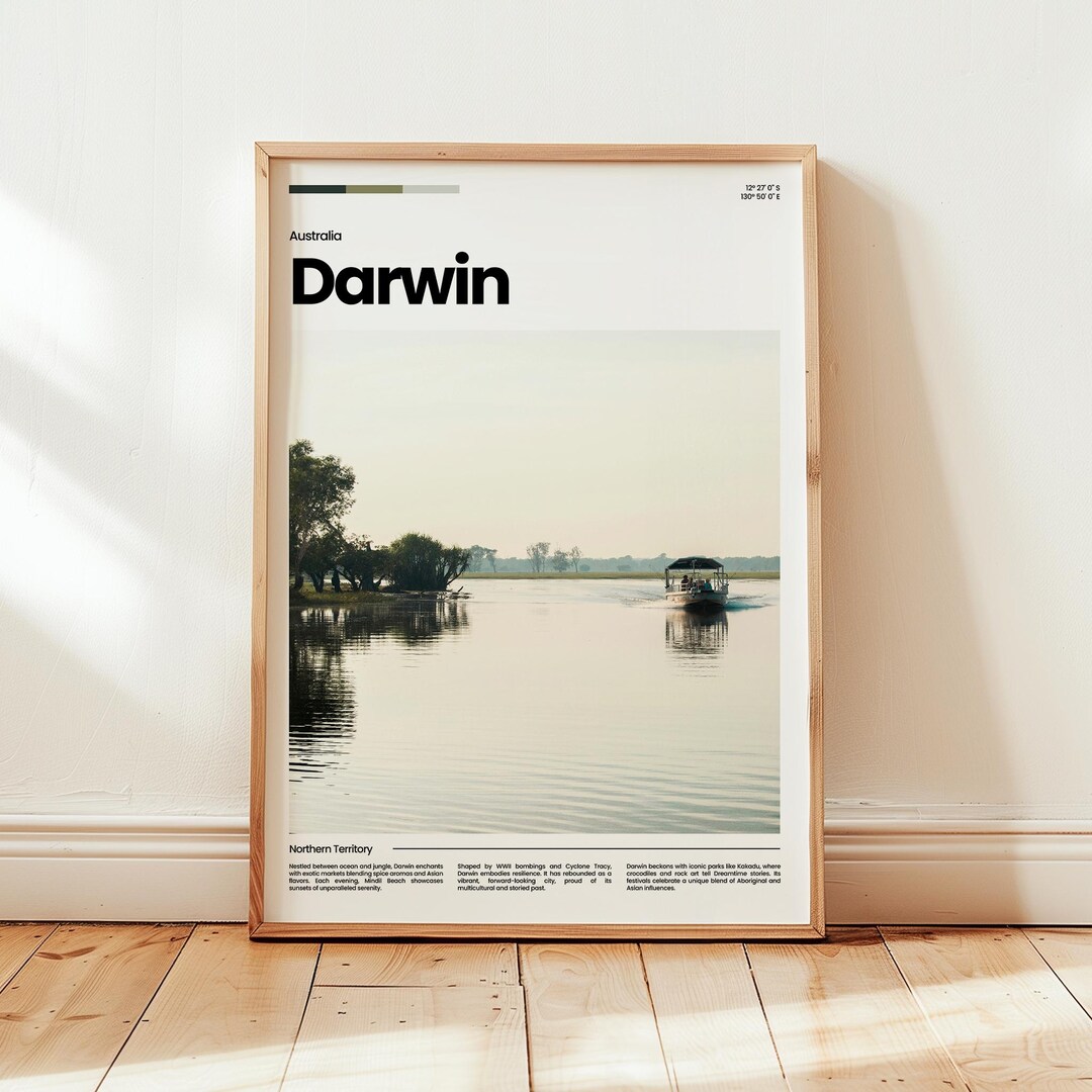 Darwin Poster, Darwin Print, Darwin Photo, Darwin Travel Poster ...