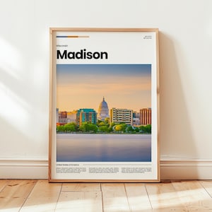 Madison Poster, Madison Print, Madison Photo, Madison Wall Art, Wisconsin Poster, Wisconsin Print, Digital Print, Travel Gift