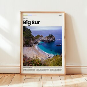 Big Sur Poster, Big Sur Druck, Big Sur Foto, Big Sur Wandkunst, Kalifornien Poster, Kalifornien Druck, Digitaldruck, Reise Geschenk