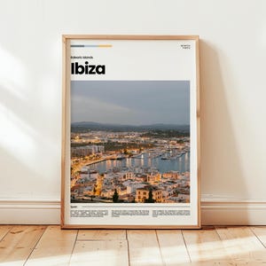 Póster de Ibiza, Impresión de Ibiza, Foto de Ibiza, Póster de España, Impresión de España, Impresión digital, Regalo de viaje