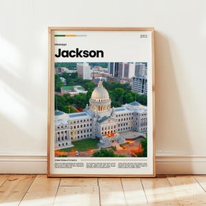 Jackson Poster, Jackson Print, Jackson Photo, Jackson Wall Art, Mississippi Poster, Mississippi Print, Digital Print, Travel Gift