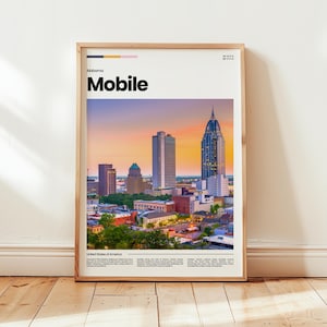 Mobile Poster, Mobile Print, Mobile Photo, Mobile Wall Art,Alabama Poster,Alabama Print, Digital Print, Travel Gift