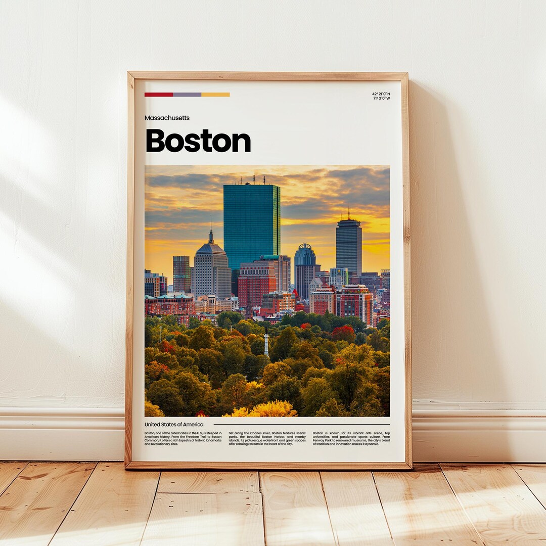 Boston Poster, Boston Print, Boston Photo, Boston Wall Art ...