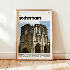 Rotherham Poster, Rotherham Print, Rotherham Photo, Rotherham Wall Art, England Poster, England Print, Digital Print, Travel Gift