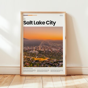 Salt Lake City Poster, Salt Lake City Print, Salt Lake City Photo, Wall Art, Utah Poster, Utah Print, Digital Print, Travel Gift