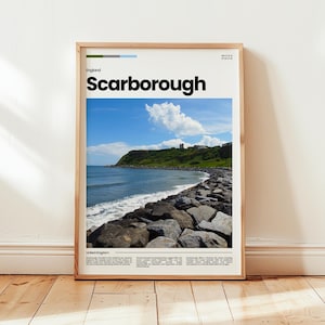 Scarborough Poster, Scarborough Print, Scarborough Photo, Scarborough Wall Art, England Poster, England Print, Digital Print, Travel Gift