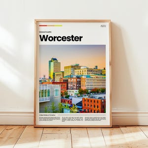 Worcester Poster, Worcester Print, Worcester Photo, Worcester, Massachusetts Poster, Massachusetts Print, Digital Print, Travel Gift