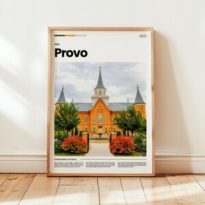 Provo Poster, Provo Print, Provo Photo, Provo Wall Art, Utah Poster, Utah Print, Digital Print, Travel Gift