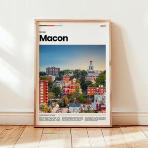 Macon Poster, Macon Print, Macon Photo, Macon Wall Art, Georgia Poster, Georgia Print, Digital Print, Travel Gift