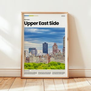 Upper East Side Poster, Upper East Side Print, Upper East Side Photo, New York Poster, New York Print, Digital Print, Travel Gift