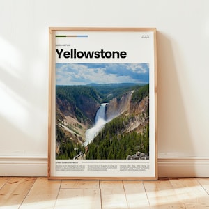 Yellowstone Poster, Yellowstone Print, Yellowstone Photo, National Park Poster, National Park Print, Digital Print, Travel Gift