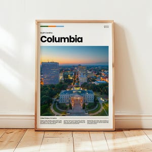 Columbia Poster, Columbia Print, Columbia Photo, Columbia Wall Art, South Carolina Poster, South Carolina Print, Digital Print, Travel Gift