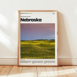 Nebraska Poster, Nebraska Print, Nebraska Photo, Nebraska Wall Art, United States Poster, United States Print, Digital Print, Travel Gift