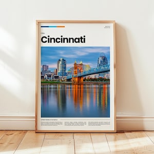 Cincinnati Poster, Cincinnati Print, Cincinnati Photo, Cincinnati Wall Art, Ohio Poster, Ohio Print, Digital Print, Travel Gift
