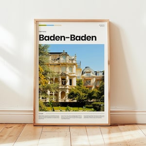 Baden-Baden Poster, Baden-Baden Print, Baden-Baden Photo, Baden-Baden Wall Art, Germany Poster, Germany Print, Digital Print, Travel Gift