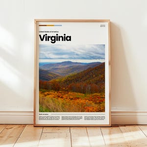 Virginia Poster, Virginia Print, Virginia Photo, Virginia Wall Art, United States Poster, United States Print, Digital Print, Travel Gift