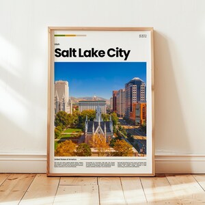 Salt Lake City Poster, Salt Lake City Print, Salt Lake City Photo, Wall Art, Utah Poster, Utah Print, Digital Print, Travel Gift