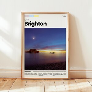 Brighton Poster, Brighton Print, Brighton Photo, Brighton Wall Art, England Poster, England Print, Digital Print, Travel Gift
