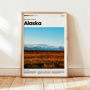 Alaska Poster, Alaska Print, Alaska Photo, Alaska Wall Art, United States Poster, United States Print, Digital Print, Travel Gift
