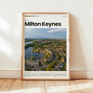 Milton Keynes Poster, Milton Keynes Print, Milton Keynes Photo, Milton Keynes, England Poster, England Print, Digital Print, Travel Gift