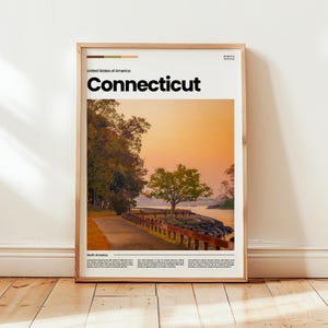 Connecticut Poster, Connecticut Print, Connecticut Photo, Connecticut Wall Art, USA Poster, United States Print, Digital Print, Travel Gift
