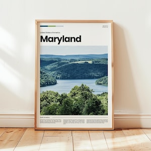 Maryland Poster, Maryland Print, Maryland Photo, Maryland Wall Art, United States Poster, United States Print, Digital Print, Travel Gift