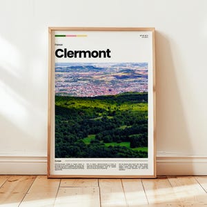 Clermont-Ferrand Poster, Clermont-Ferrand Print, Clermont Photo, Clermont Wall Art, France Poster, France Print, Digital Print, Travel Gift