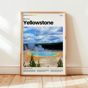 Yellowstone Poster, Yellowstone Print, Yellowstone Photo, National Park Poster, National Park Print, Digital Print, Travel Gift
