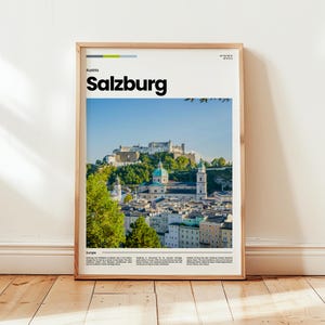 Salzburg Poster, Salzburg Print, Salzburg Photo, Salzburg Wall Art, Austria Poster, Austria Print, Digital Print, Travel Gift