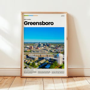 Greensboro Poster, Greensboro Print, Greensboro Photo, Greensboro Wall Art, North Carolina Print, Digital Print, Travel Gift