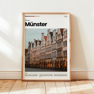 Münster Poster, Münster Print, Münster Photo, Münster Wall Art, Germany Poster, Germany Print, Digital Print, Travel Gift