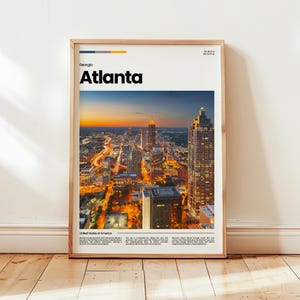 Atlanta Poster, Atlanta Druck, Atlanta Foto, Atlanta Wandkunst, Georgia Poster, Georgia Druck, Digitaldruck, Reise Geschenk