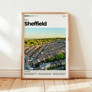 Sheffield Poster, Sheffield Print, Sheffield Photo, Sheffield Wall Art, England Poster, England Print, Digital Print, Travel Gift