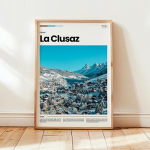 La Clusaz Poster, La Clusaz Print, La Clusaz Photo, La Clusaz Wall Art, France Poster, France Print, Digital Print, Travel Gift