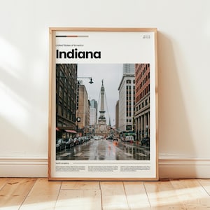 Indiana Poster, Indiana Print, Indiana Photo, Indiana Wall Art, United States Poster, United States Print, Digital Print, Travel Gift