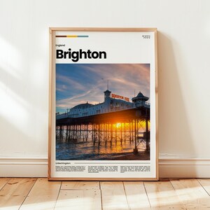 Brighton Poster, Brighton Print, Brighton Photo, Brighton Wall Art, England Poster, England Print, Digital Print, Travel Gift