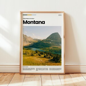 Póster de Montana, Impresión de Montana, Foto de Montana, Arte mural de Montana, Póster de Estados Unidos, Impresión de Estados Unidos, Impresión digital, Regalo de viaje