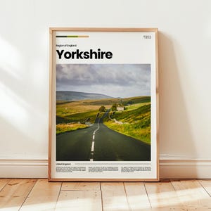 Yorkshire Poster, Yorkshire Print, Yorkshire Photo, Yorkshire Wall Art, England Poster, England Print, Digital Print, Travel Gift