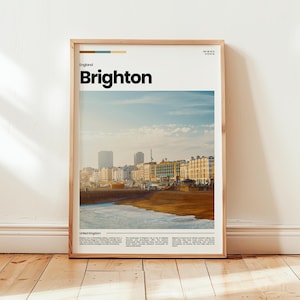 Brighton Poster, Brighton Print, Brighton Photo, Brighton Wall Art, England Poster, England Print, Digital Print, Travel Gift
