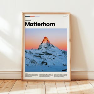 Matterhorn Poster, Matterhorn Print, Matterhorn Photo, Matterhorn, Switzerland Poster, Switzerland Print, Digital Print, Travel Gift
