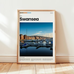Swansea Poster, Swansea Print, Swansea Photo, Wales Poster, Wales Print, Digital Print, Travel Gift