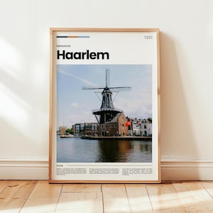 Harlem Poster, Harlem Print, Harlem Photo, Harlem Wall Art, Netherlands Poster, Netherlands Print, Digital Print, Travel Gift