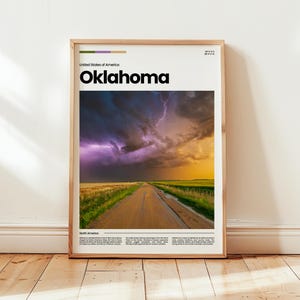 Oklahoma Poster, Oklahoma Print, Oklahoma Photo, Oklahoma Wall Art, United States Poster, United States Print, Digital Print, Travel Gift