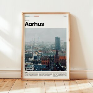 Aarhus Poster, Aarhus Druck, Aarhus Foto, Aarhus Wand Kunst, Dänemark Poster, Dänemark Druck, Digitaldruck, Geschenk Reise