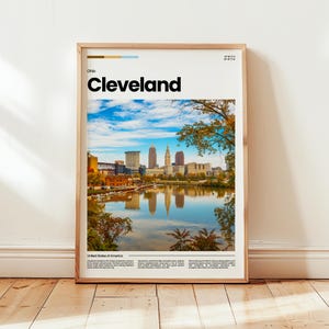 Cleveland Poster, Cleveland Print, Cleveland Photo, Cleveland Wall Art, Ohio Poster, Ohio Print, Digital Print, Travel Gift
