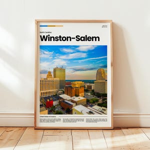 Winston-Salem Poster, Winston-Salem Print, Winston-Salem Photo, North Carolina Poster, North Carolina Print, Digital Print, Travel Gift